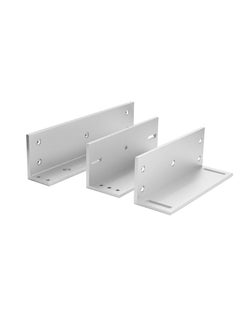 GOMETY Z and L Aluminum Alloy Bracket for Single Door 500KG/1200lbs Holding Force Electric Magnetic Lock, Electromagnetic Lock Matching Bracket for Inward Door (Single Door 500KG/1200lb Z & L Bracket)  - Image 3