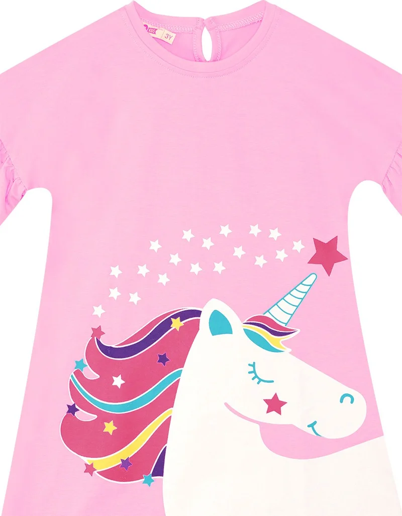 Denokids Unicorn Graphic Dress