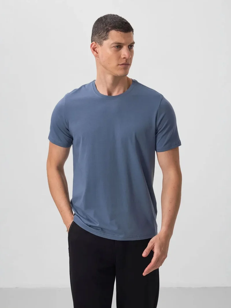 تومي لايف TOMMY Men's Cotton Elastane Crew Neck T-Shirt