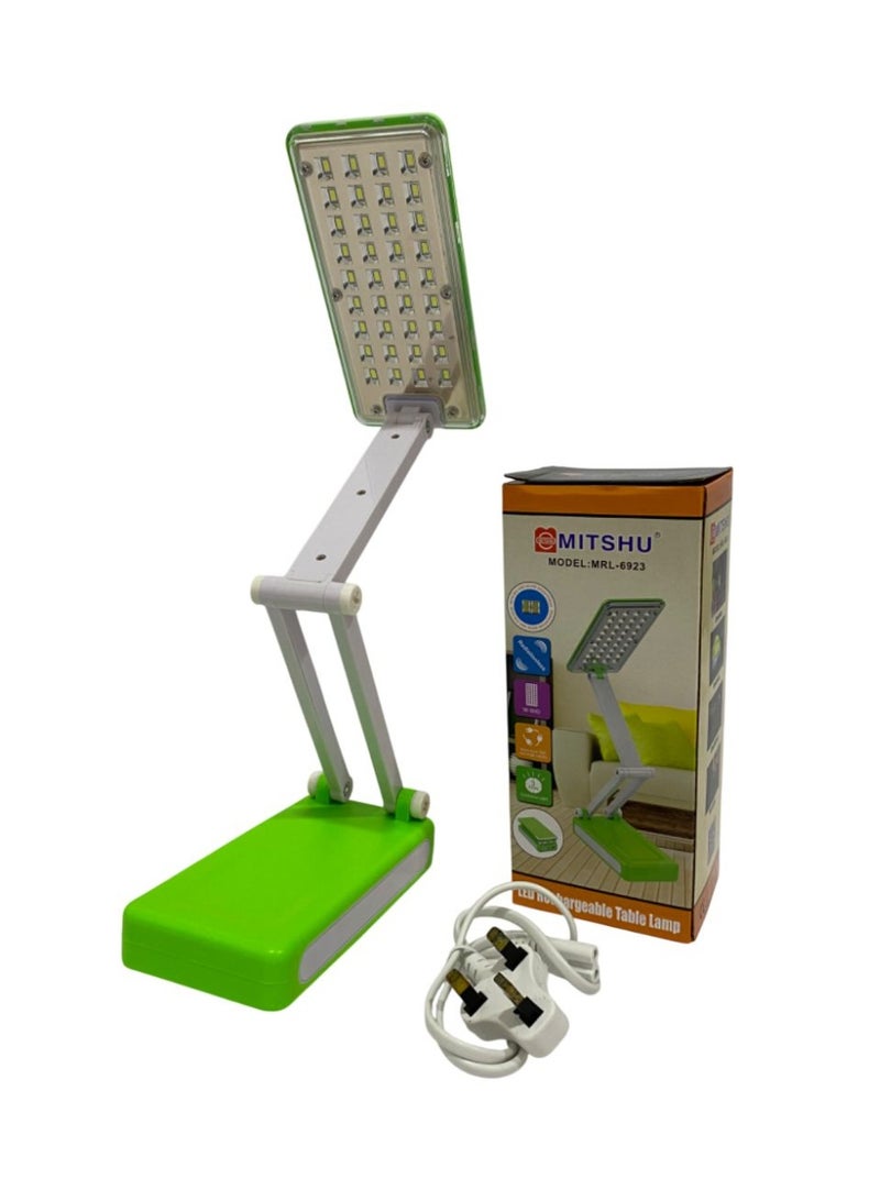 ميتشو مصباح مكتب قابل للطي، مصباح طاولة قابل لإعادة الشحن، مصباح LED 36 SMD LED - Image 1