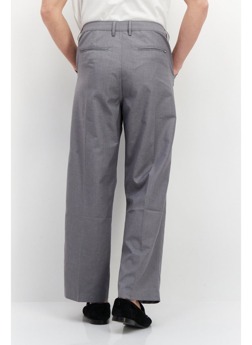 Men Regular Fit Heather Chino Pants, Grey - pzsku/Z8830B8B43E7808E367A0Z/45/_/1729779454/5a5b1697-8f09-4d6c-abd7-8a49f63cd282