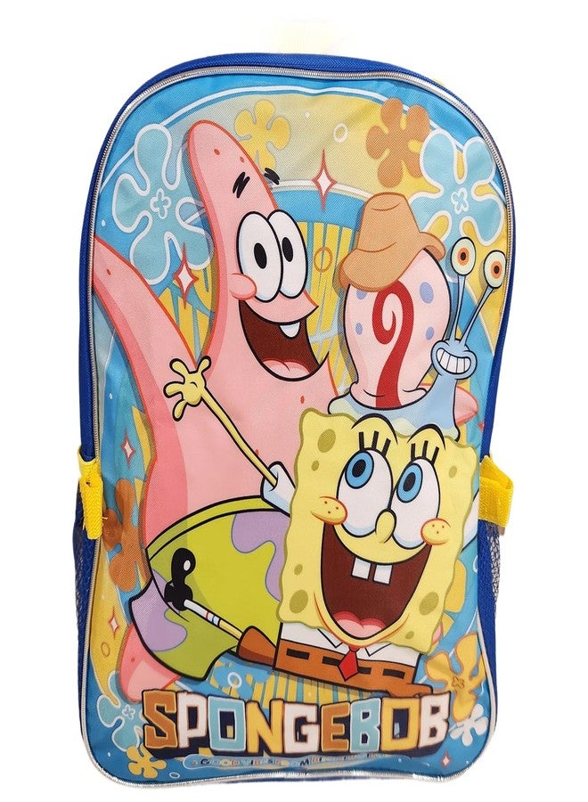 روز حقيبة ظهر للأطفال مرخصة من مجموعة Ruz مقاس 16 بوصة مع مجموعة صندوق غداء قابل للإزالة (سبونج بوب) - Image 5