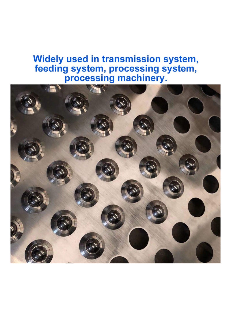 SOLARAE 4PCS 5/8" Roller Ball Transfer Bearings, 360º Rotation Universal Ball Casters, Steel Ball Transfer Unit, CY-15H Carbon Steel Ball Transfer Bearing, Casters Universal Base Conveyor Roller Ball - Image 3