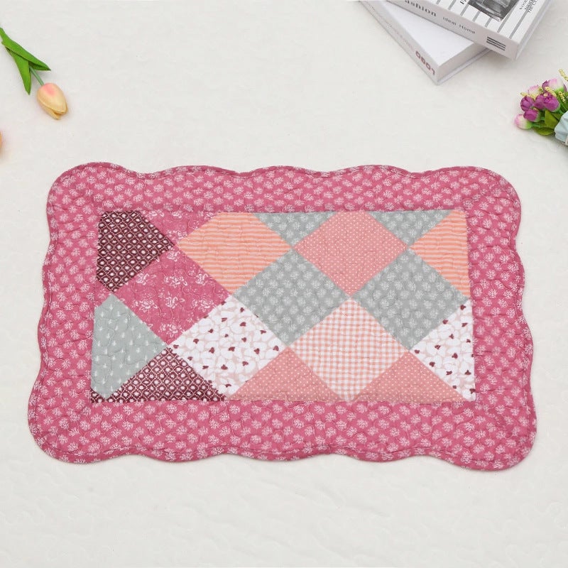 Quilted Cotton Household Floor Mat Door Bathroom Non-Slip Mat Water-Absorbent And Moisture-Absorbent Bedroom Foot Mat Fabric Mat - Image 5
