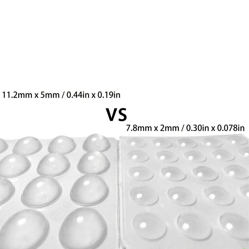 51Pcs Translucent Hemispherical Trapezoidal Anti Collision Bumpers Self Adhesive Pads - Image 4