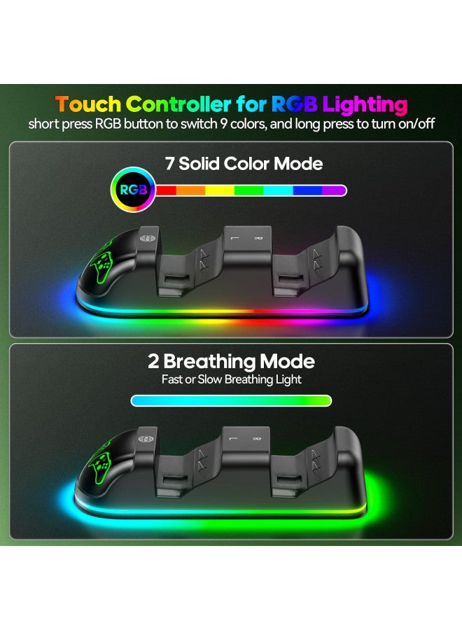 Oivo محطة شحن وحدة التحكم OIVO XSX مع 2 حزمة بطارية قابلة لإعادة الشحن 4320mWh لوحدة تحكم Xbox Series X/S/One/Elite/Core، قاعدة شحن مع 4 أغطية حزمة (1800mAh) - Image 3