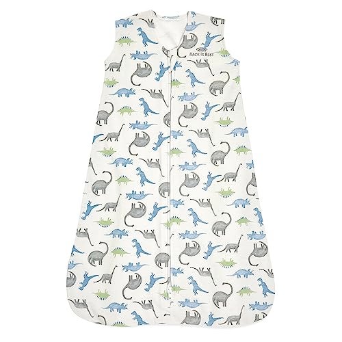 HALO SleepSack 100 Cotton Wearable Blanket Swaddle Transition Sleeping Bag TOG 05 Watercolor Dinos Medium 612 Months - Image 1