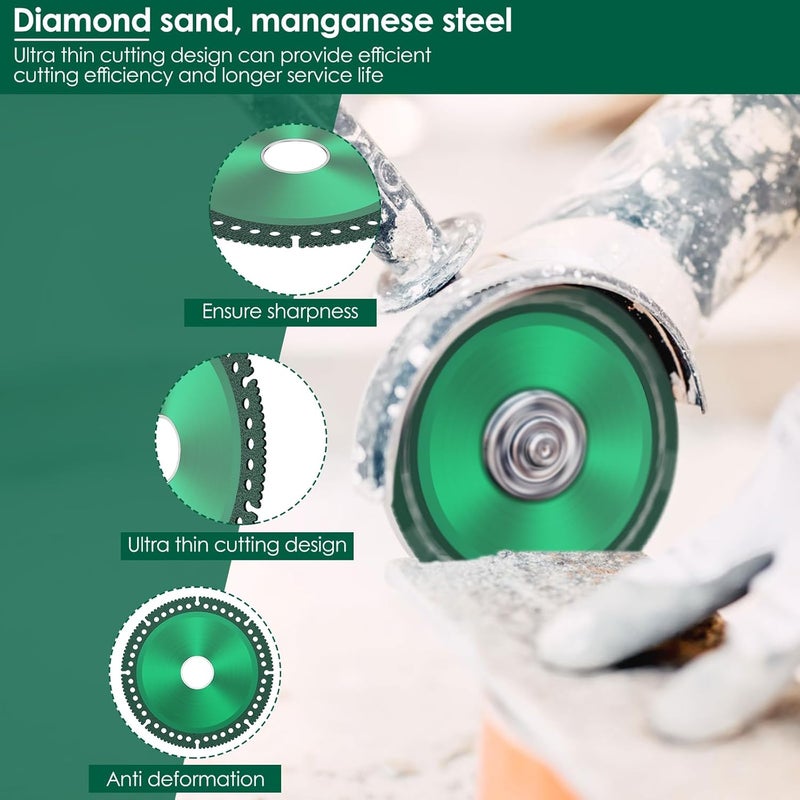 5Pack 4 1 2 Inch Composite Grinder Disc For Smooth Cutting Chamfering Grinding Tile Stone PVC Pipe - Image 5