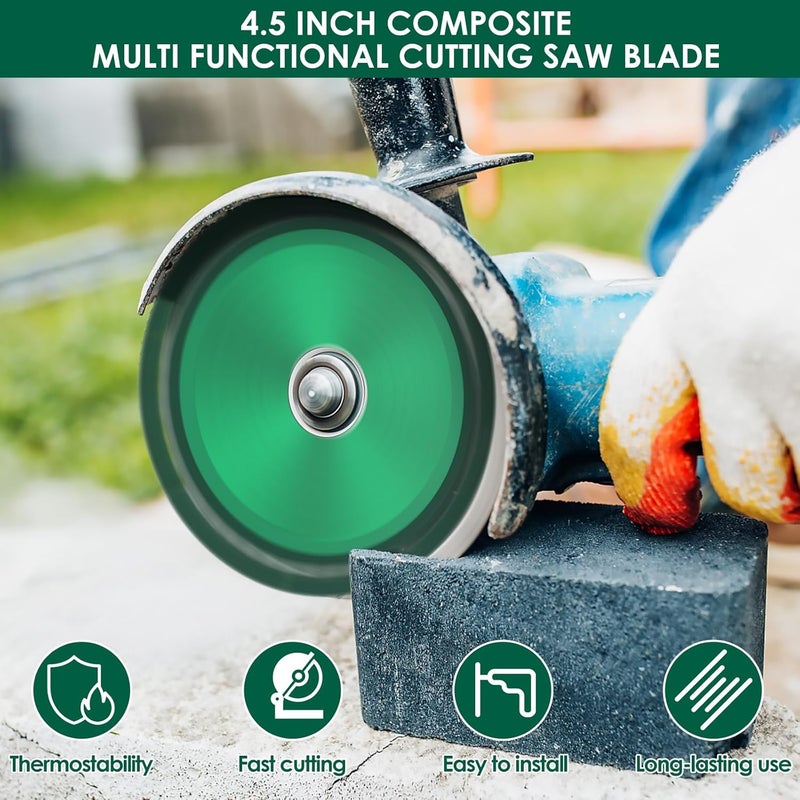 5Pack 4 1 2 Inch Composite Grinder Disc For Smooth Cutting Chamfering Grinding Tile Stone PVC Pipe - Image 4