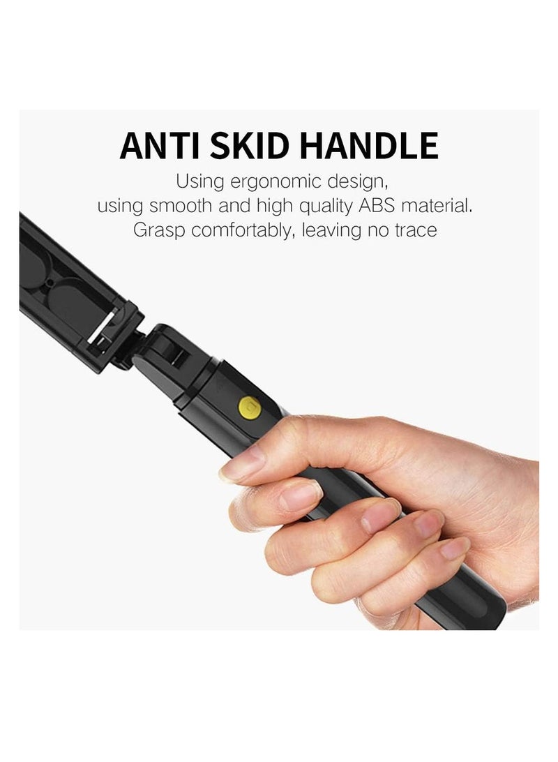 Compact Bluetooth 4.0 wireless selfie stick with tripod, portable and extendable for smartphones, black - Image 4