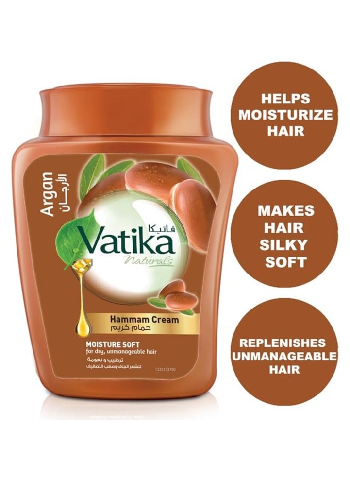 VATIKA - Vatika Naturals Hammam Cream With Argan - 225 Gm - Image 1