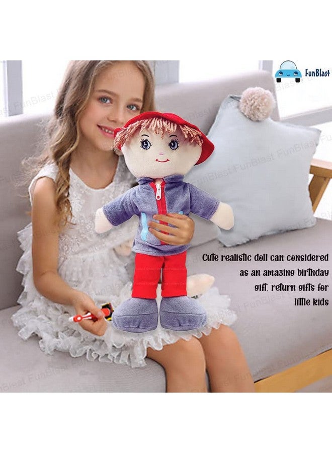 فنبلاست دمى فن بلاست للبنات - دمى ناعمة للبنات، دمية للأطفال، دمية لطفلة، ألعاب ناعمة للبنات، ألعاب قطيفة للبنات، ألعاب محشوة، هدايا إرجاع للأطفال - صنع في الهند (رمادي) - Image 2