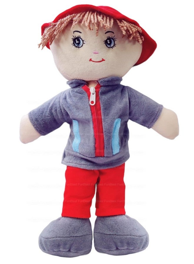 فنبلاست دمى فن بلاست للبنات - دمى ناعمة للبنات، دمية للأطفال، دمية لطفلة، ألعاب ناعمة للبنات، ألعاب قطيفة للبنات، ألعاب محشوة، هدايا إرجاع للأطفال - صنع في الهند (رمادي) - Image 1