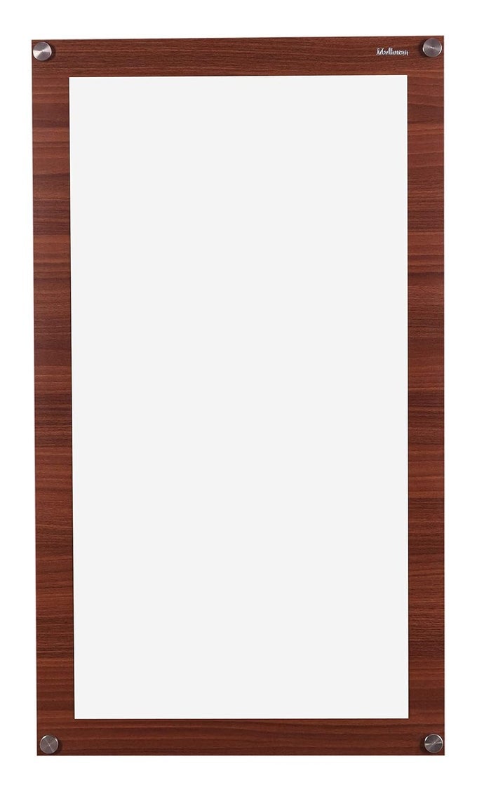 ENGINEERED WOOD WALL MOUNT MIRROR RECTANGULAR SHAPE 68X395 CM C WALNUT BATHROOM LIVING ROOM WASH BASIN BEDROOM HOME DECOR ORGANISER FURNITURE ACCESSORIES