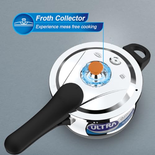 Ultra Duracook Handi Pressure Cooker 6.5 Litre | AISI 304 Food Grade Stainless Steel Cooker | 10 Years Warranty | Injection Moulded Handles | Induction Compatible | Keeps Food Warm for up to 2 Hours - Image 5