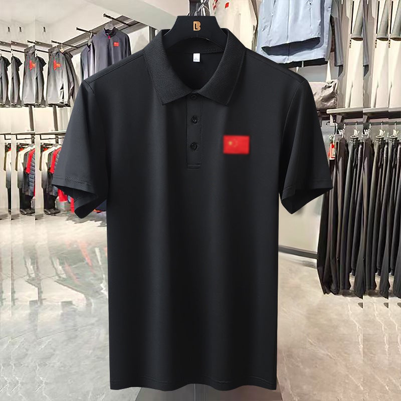 Swimming Coach Work Clothes Lapel Short-Sleeved T-Shirt Quick-Drying Men'S And Women'S Sports Polo Shirts Sports Students' Sports Training Clothes - Image 3