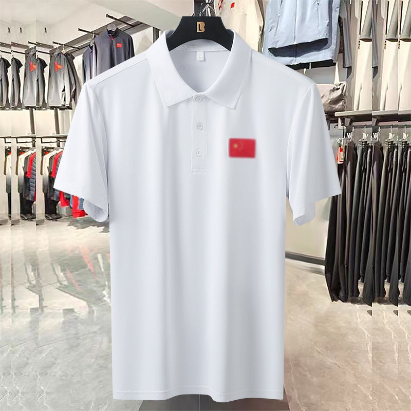 Swimming Coach Work Clothes Lapel Short-Sleeved T-Shirt Quick-Drying Men'S And Women'S Sports Polo Shirts Sports Students' Sports Training Clothes - Image 5