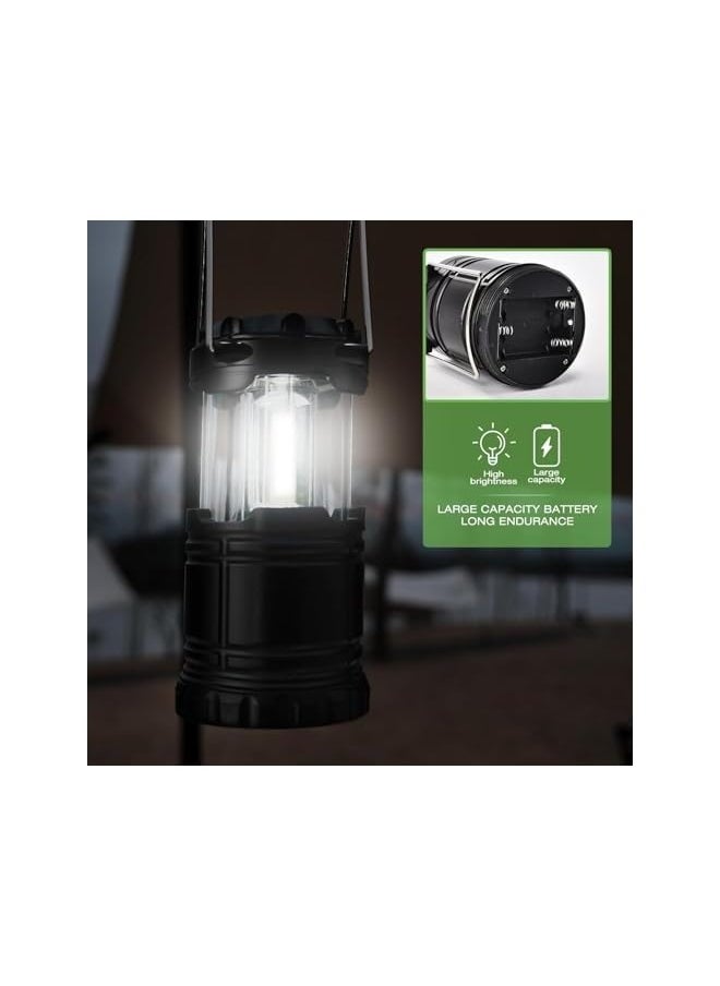 erorex Portable Led Camping Lantern Flashlights,1 Pack Battery Powered Camping Lantern,Collapsible Hanging Light Essential for Home, Outdoor, Emergency Lamp (1)  - Image 3