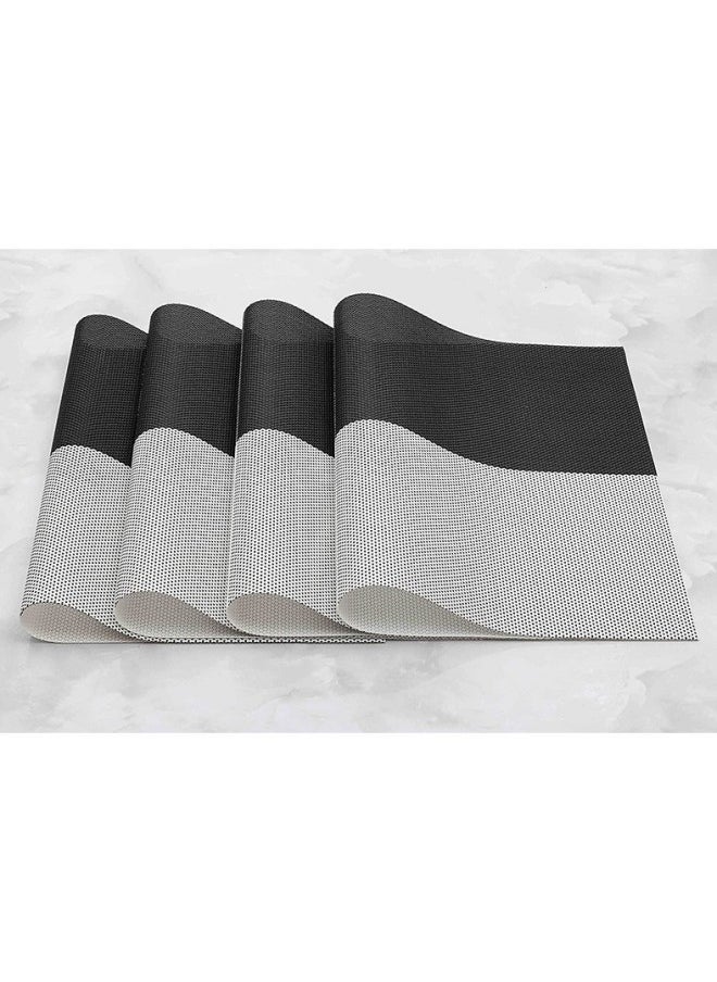 WAOKN - 4-piece Set Mat, Table Mat, 35 X 45 cm Insulated Washable Non-slip Table Mat, Suitable for Dining Table and Kitchen Table Protective Cloth Cover - Image 1