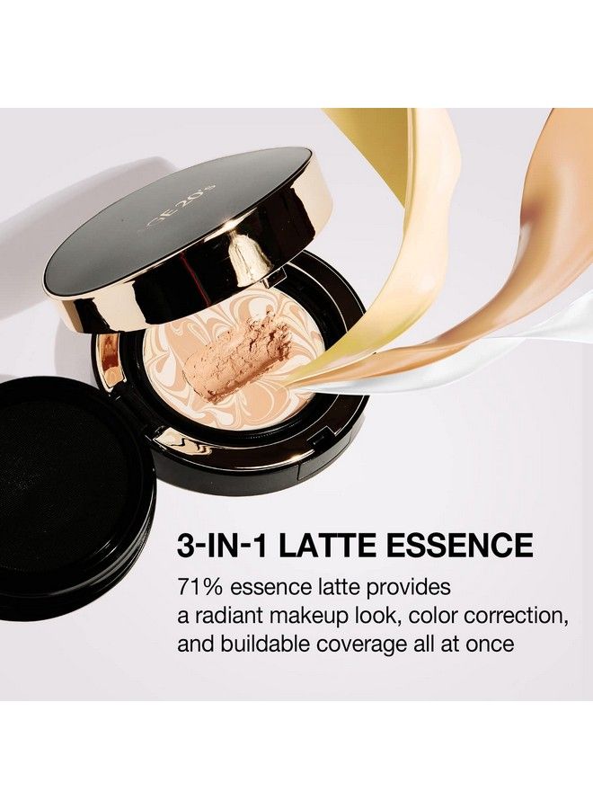AGE 20's Signature Intense Foundation Makeup Full Coverage Korean Cushion Foundation SPF 50+ 71% Essence Natural Dewy Finish Refill Included 21 Light Beige (049 oz x2 ea) - Image 4