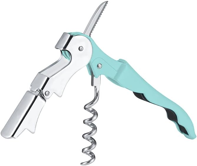 Kit-Home Professional Waiter Corkscrew Wine Openers Set, Heavy Duty Stainless Steel Hinges Wine Key for Restaurant Waiters, Sommelier, Bartenders - Image 3