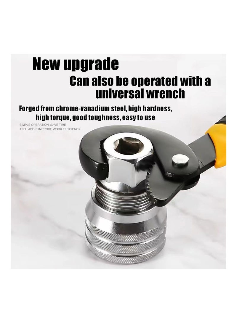 MVAQKLM  Universal Socket Wrench Tool, Drive Torque Wrench, Adjustable Self-Tightening, Fits 3/8"-3/4", 10mm-19mm, Max 430NM, for Home Repair, Construction, Auto Maintenance - Image 4