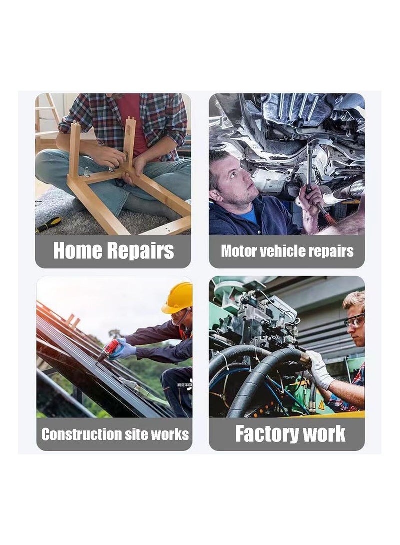 MVAQKLM  Universal Socket Wrench Tool, Drive Torque Wrench, Adjustable Self-Tightening, Fits 3/8"-3/4", 10mm-19mm, Max 430NM, for Home Repair, Construction, Auto Maintenance - Image 2