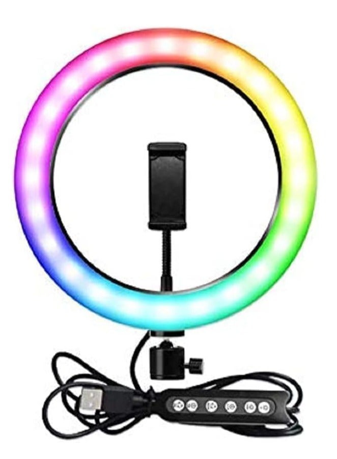 ميجوفاست حلقة ضوء سيلفي LED دائرية قابلة للتعتيم مقاس 22 بوصة مع حامل ثلاثي القوائم مقاس 90 بوصة وجهاز تحكم عن بعد و3 حوامل للهاتف المحمول لكاميرا الماكياج والتصوير الفوتوغرافي على YouTube وتصوير فيديو TikTok Vlog Live Stream - Image 2