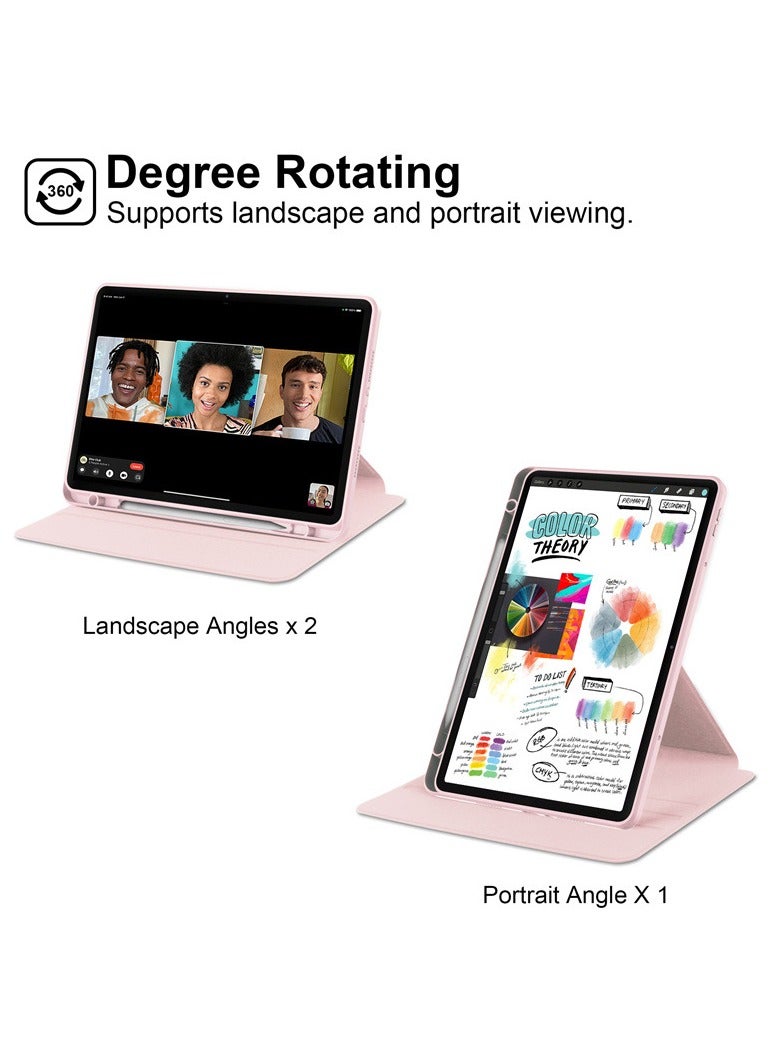 عام شاومي ريدمي الوسادة برو 12.1 بوصة 2024 حافظة تابلت-360 درجة الدورية واقية حامل شفاف الغطاء الخلفي - Image 3