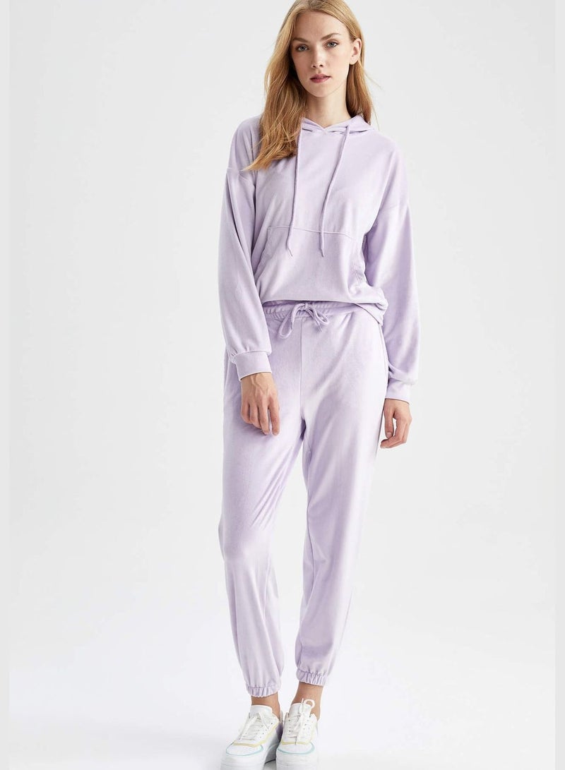 DeFacto Relax Fit Velvet Sweatpants - Image 2