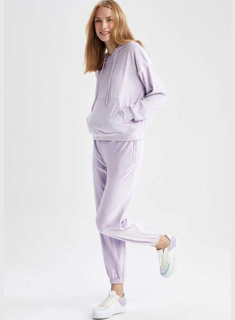 DeFacto Relax Fit Velvet Sweatpants - Image 3