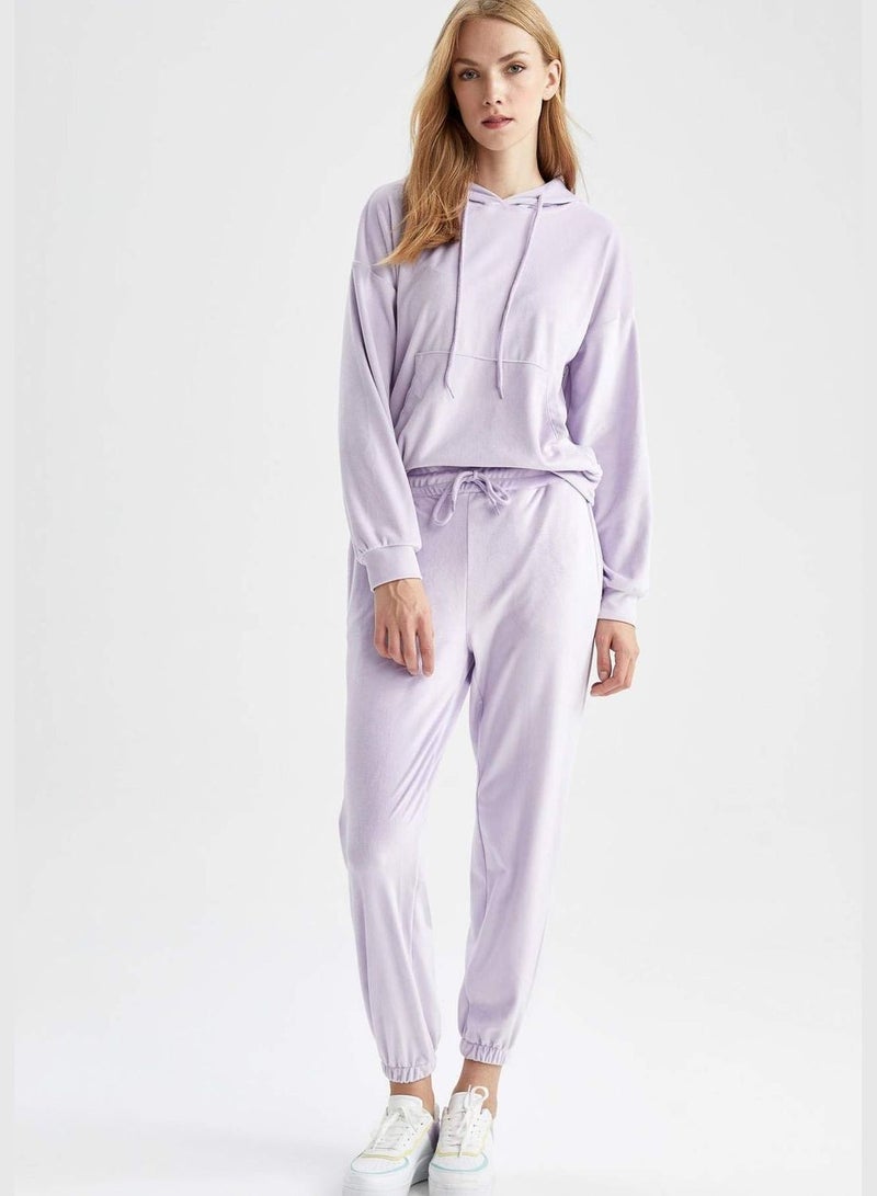 DeFacto Relax Fit Velvet Sweatpants - Image 5