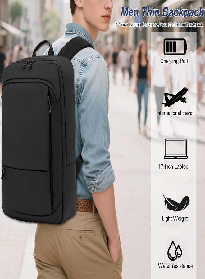 AUGUR Slim Backpack for Men 17 inch Laptop Backpack Computer Notebooks Lightweight Water Resistant Backpacks For Travel/Business/Work - Image 4