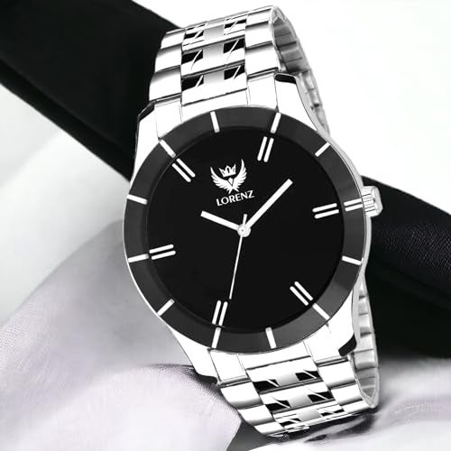 LORENZ Black Dial Couple Watch Gift Set Combo Box | AM-2A - Image 5