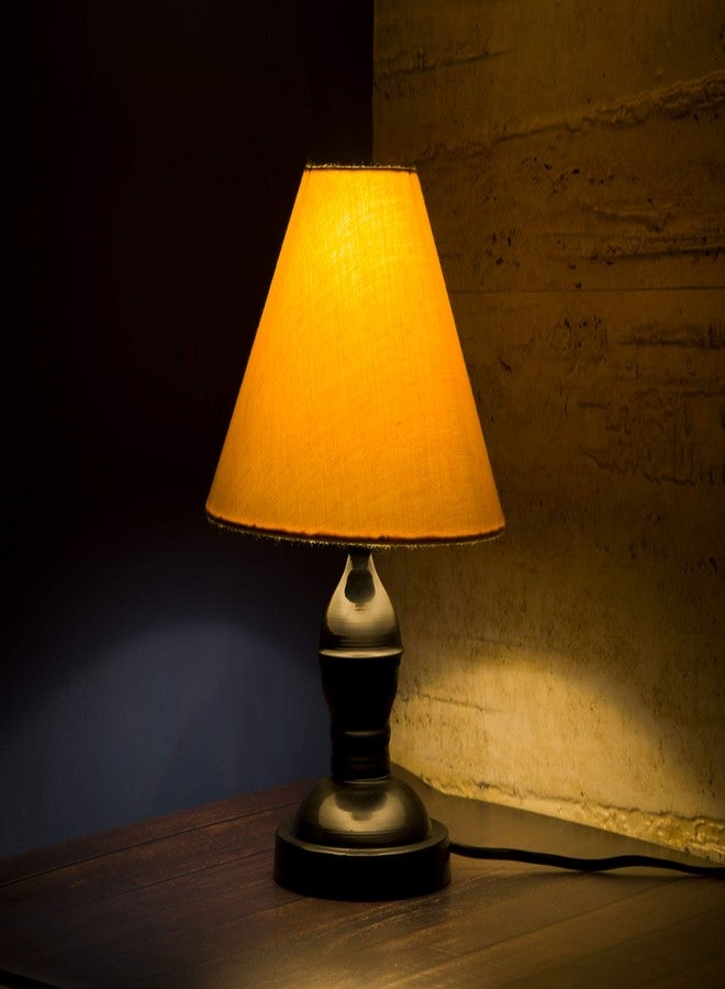 tu casa Table Lamp, Night Lamp for Bedroom, Decoration Bedside Lamp, Metal Table Lamp with Fabric Shade| Nightstand Lamps for Bedroom, Living Room, Gift| Home Decor Items - Image 4