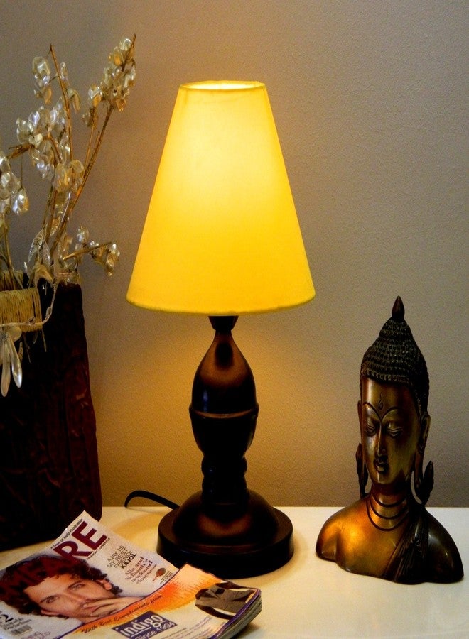 tu casa Table Lamp, Night Lamp for Bedroom, Decoration Bedside Lamp, Metal Table Lamp with Fabric Shade| Nightstand Lamps for Bedroom, Living Room, Gift| Home Decor Items - Image 2