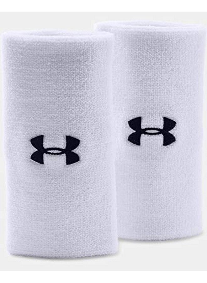 UNDER ARMOUR 6" Ua Performance Wristband 2Pack Osfa White - Image 2