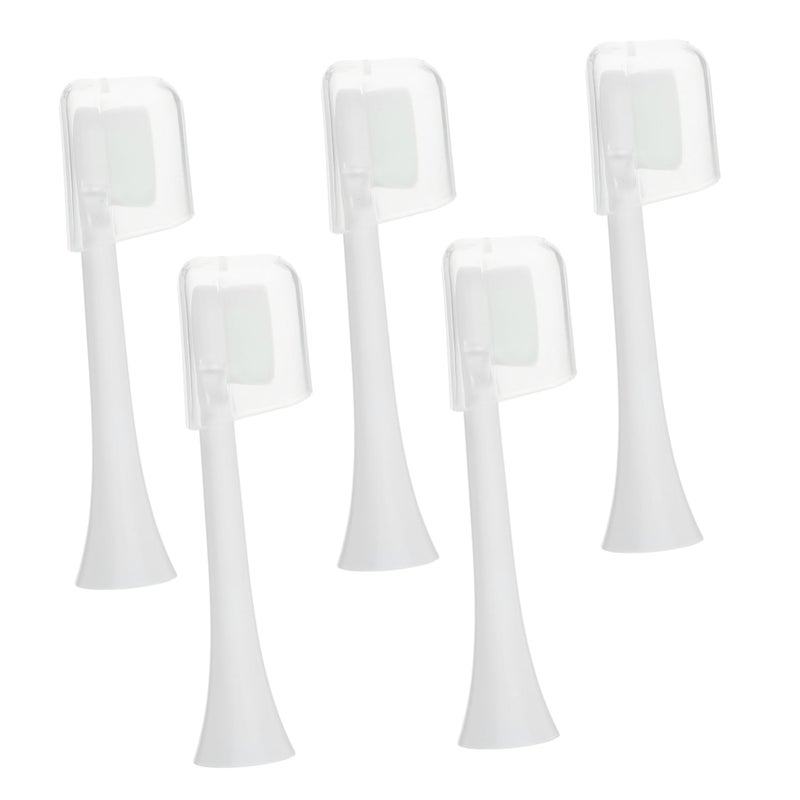 5 حزمة رؤوس استبدال ذات شعيرات ناعمة لفرشاة الأسنان الكهربائية لتنظيف الأسنان - Image 2