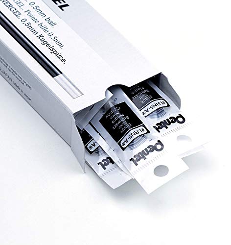 Pentel LRN5ABX Gel Pen Refills, f/EnerGel, 0.5mm, Needle Tip, 12/BX, BK Ink - Image 4