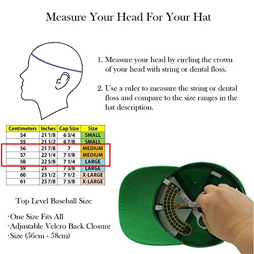 Top Level Baseball Cap Men Women - Classic Adjustable Plain Hat (Kelly Green) - Image 4