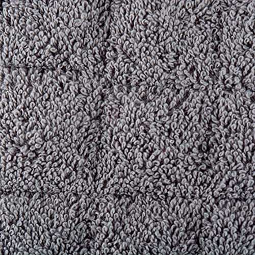 DII Basic Terry Collection Quilted 100% Cotton, Oval Potholder, Gray, 2 Piece - Image 2