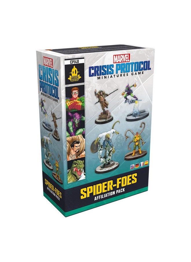 Atomic Mass Games Marvel: Crisis Protocol Spider-Foes Affiliation Pack - Unleash Sinister Villains On The Tabletop! Superhero Strategy Game, Ages 14+, 2 Players, 90 Minute Playtime, Made  - Image 1