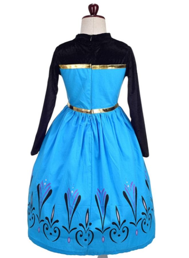 ISank Girls Clothes Dress Queen Princess Costume  Birthday Party Cosplay Outfit Cape Crown Gloves Accessories  - Image 5
