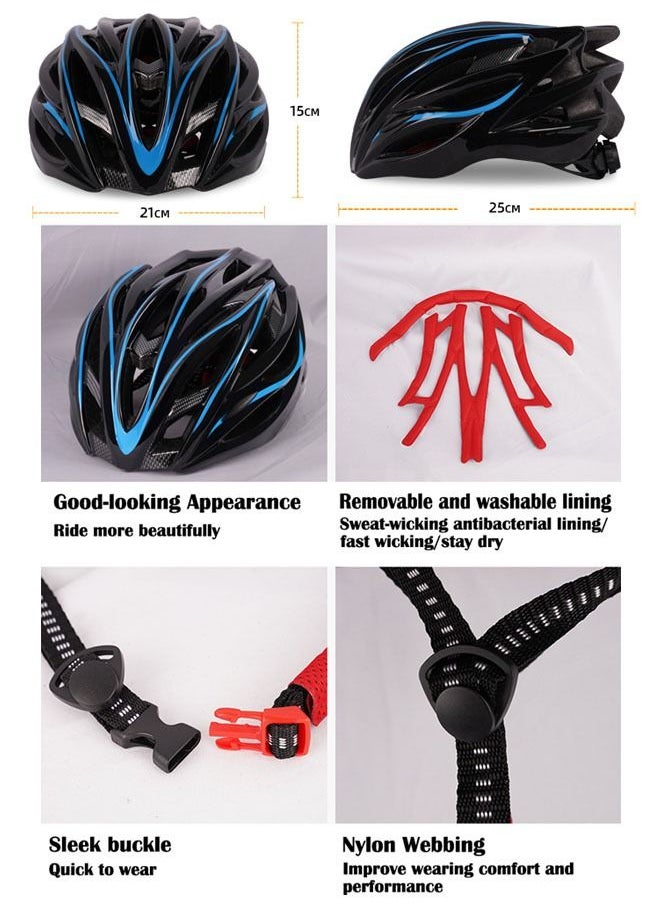 ZCM-HAPPY Bicycle Ultralight Integrally Molded Cycling Helmet Lightweight Bicycle Safety Helmet Unisex Comfortable Ventilated Bike Helmet for Road and Mountain Cycling  - Image 4