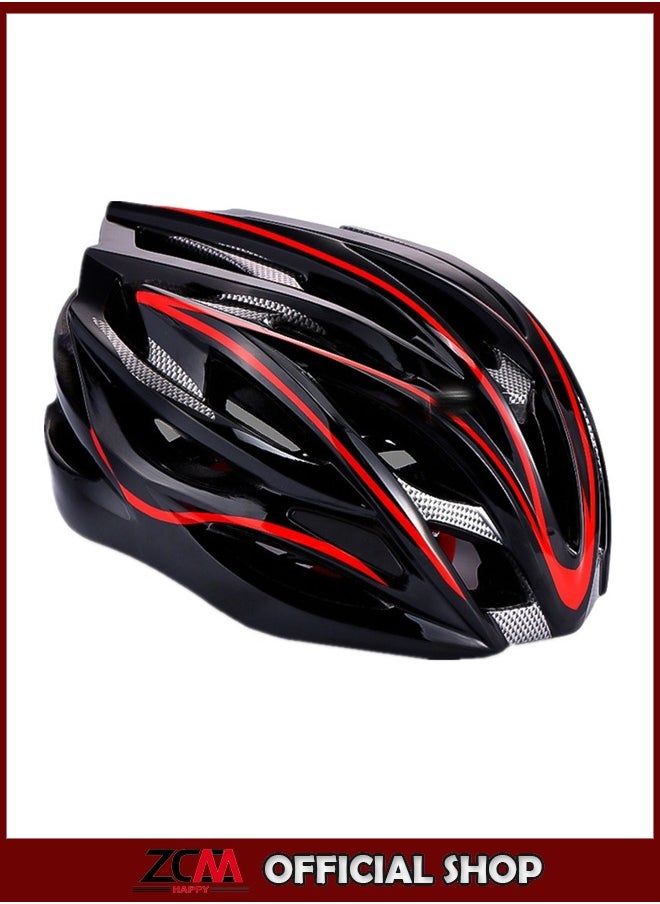 ZCM-HAPPY Bicycle Ultralight Integrally Molded Cycling Helmet Lightweight Bicycle Safety Helmet Unisex Comfortable Ventilated Bike Helmet for Road and Mountain Cycling  - Image 1