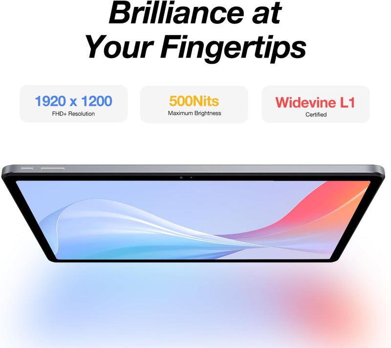 AGM جهاز AGM PAD T2 اللوحي بنظام Android 14، شاشة FHD بدقة 1920×1200، ذاكرة وصول عشوائي 4GB، ذاكرة تخزين داخلية 256GB (قابلة للتوسعة عبر TF حتى 512GB)، GPS/Type-C/بطارية 8000mAh/شريحتي اتصال 4G LTE/واي فاي 5GHz/التعرف على الوجه - Image 2
