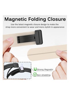 Y&D Silicone Band for Apple Watch, Sport Compatible with Watch 38mm 40mm 41mm Women Men, Magnetic Soft Wristbands iWatch Series 8/7/SE/6/5/4/3/2/1 (Black)  - Image 3