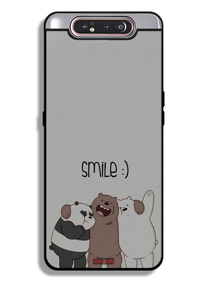 Tolwak Samsung Galaxy A80 Protective Case Cover Friends Smile - Image 1