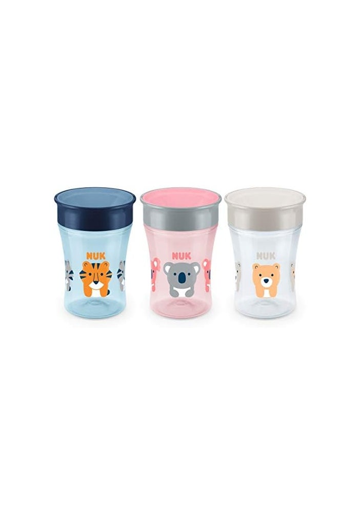 NUK Magic Sippy Cup Set - 230ml, Assorted Designs - Image 1