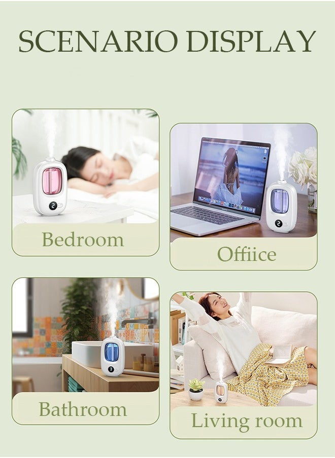 Arabest - Mini Portable USB Ultrasonic Air Humidifier Aroma Essential Compact and Lightweight Oil Diffuser with 4 Modes for Bedroom Office Bathroom - Image 1